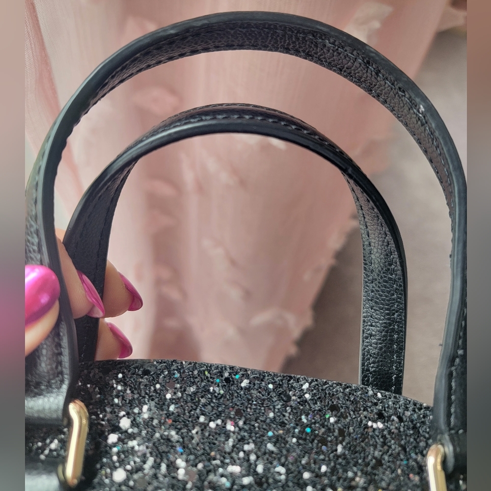 Kate Spade Black Glitter Purse - Picture 9 of 14
